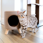 猫用隠れ家付き スツール Wallie